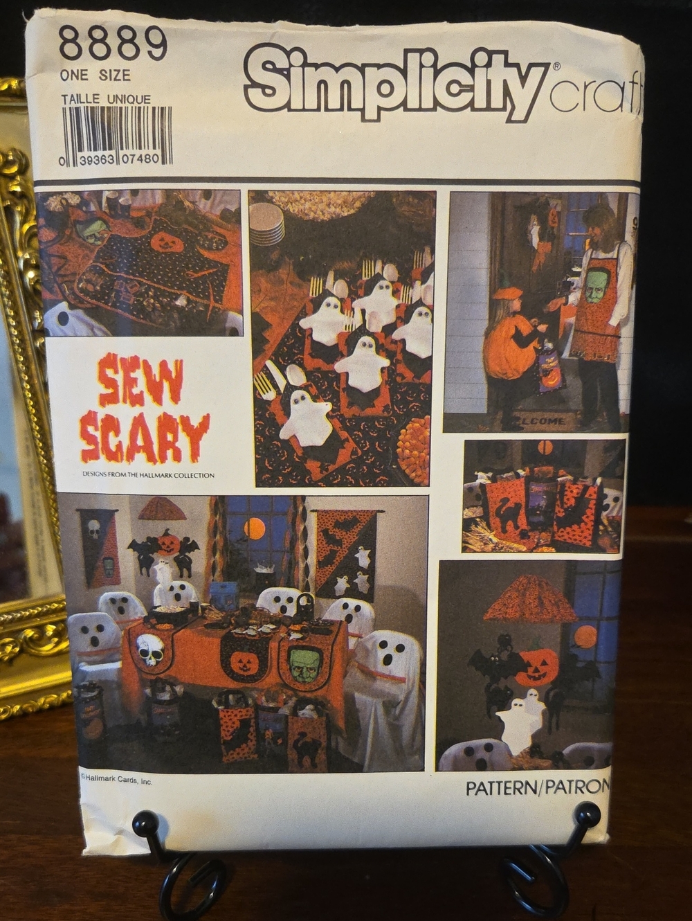 Simplicity Craft Sew Scary Halloween Party Decor Pattern - 1988 New/Uncut